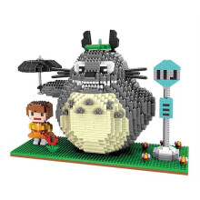 Totoro Kinder-Baupuzzles für Kinder, Kleinteile, Bausteine, Spielzeug, Menge 2000+