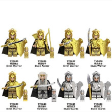 Der Herr der Ringe Der Hobbit 3 Hochelf Thranduil Goldener Elf Krieger Wächter Bausteine Puppe