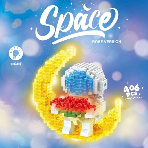 Spielfigur Astronaut Bausteine Modell Raumfahrt Mann M 2