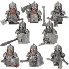 El Señor de los Anillos Enano Hobbit Soldado de la Antigua Roma MOC Figura de Acción de Bloques de Construcción