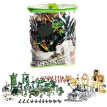 Spielzeugsoldaten-Set - Militärstützpunkt - 300 Teile -FD-