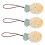 3pcs Keychain Pendant Cartoon Soft Cute Name Tag 4