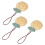3pcs Keychain Pendant Cartoon Soft Cute Name Tag 6