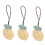 3pcs Keychain Pendant Cartoon Soft Cute Name Tag 10