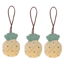 3pcs Keychain Pendant Cartoon Soft Cute Name Tag