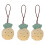 3pcs Keychain Pendant Cartoon Soft Cute Name Tag 1
