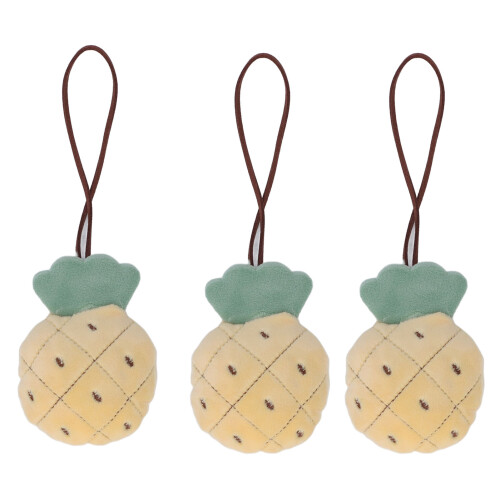 3pcs Keychain Pendant Cartoon Soft Cute Name Tag
