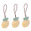 3pcs Keychain Pendant Cartoon Soft Cute Name Tag 9