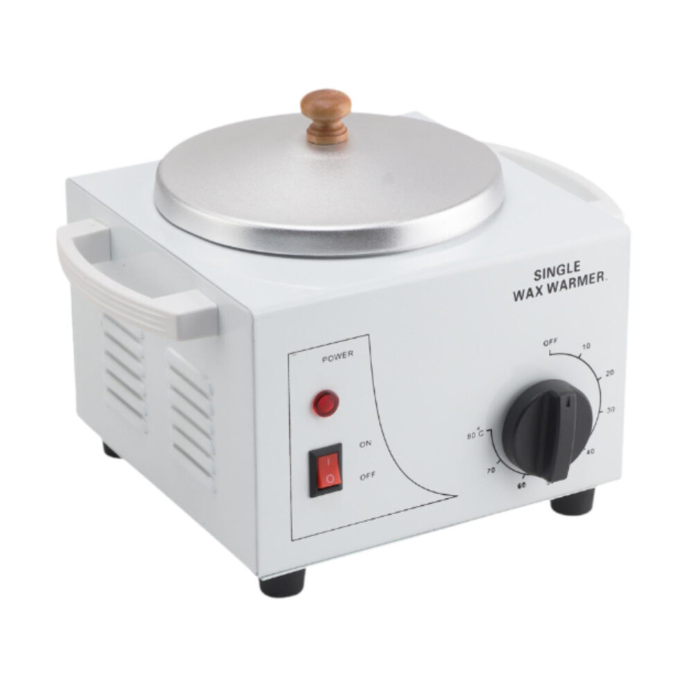 Wax Warmer Machine, Electric Wax Heater for Beauty Salon, Adjustable Temperature Hair Removal, EU Adapter Compatible