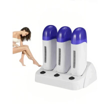 Wax Heater Hair Removal Kit, Portable ABS Wax Warmer with Transparent Window for Professional Hair Removal and Waxing