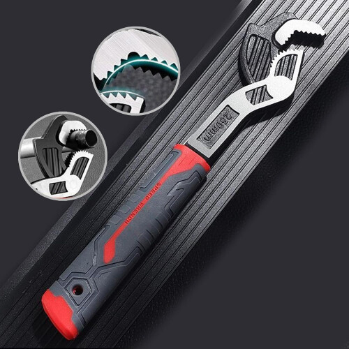 Multifunctional Self-Locking Pipe Wrench 6-12 Inch Adjustable Tool for Plumbing and Mechanical Work 1