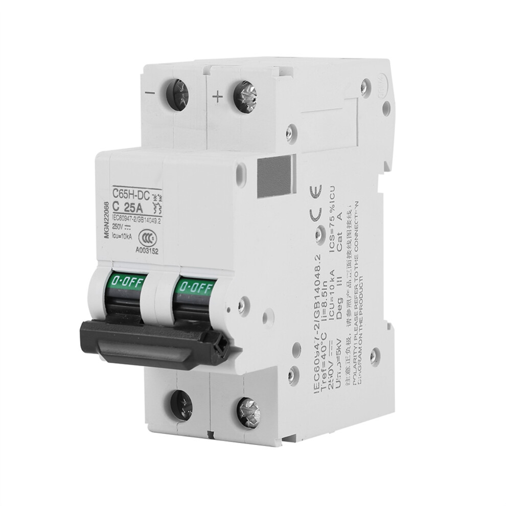 2P 250V Low voltage DC Miniature Circuit Breaker
