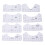 8PCS T Shirt Ruler Guide PVC Clothing Centering 1