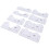 8PCS T Shirt Ruler Guide PVC Clothing Centering 4