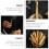 Aromatherapy Stick Incense Sticks Golden 3pcs 11