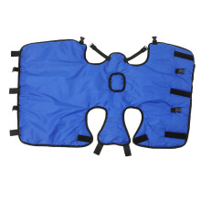 Blue Waterproof Oxford Cloth Cow Calf Warm Coat with Buckle