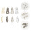 8pcs Zipper Sliders Metal Zipper Pullers Replacement Zipper Pullers 5