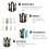 8pcs Zipper Sliders Metal Zipper Pullers Replacement Zipper Pullers 7