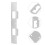 Reinforced Door Latch Plate Silver Iron For Enhanced Security 8