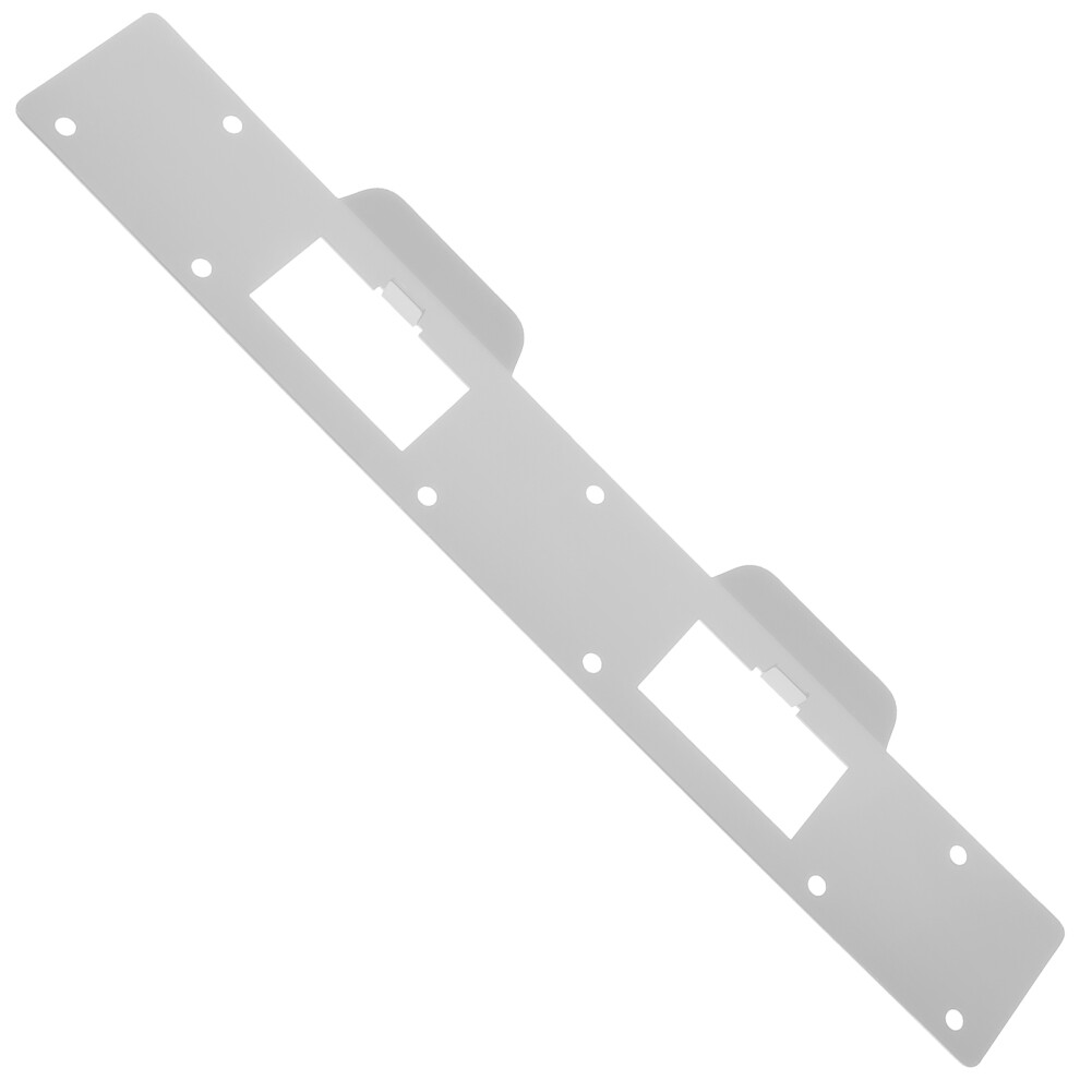 Reinforced Door Latch Plate Silver Iron For Enhanced Security 3173116871233