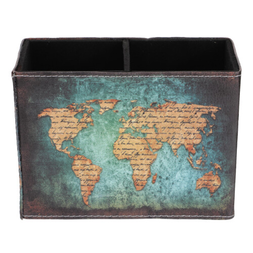 Pen Storage Box Accessory Stationery Caddy Organizer Compartment