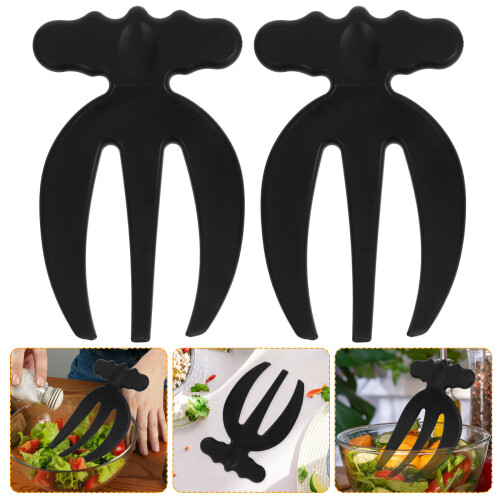 Steel Salad Fork Black 2pcs 1