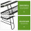 Mounted Rack Double Shelf Storage Shelves Space Saving Travel 11