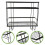 Mounted Rack Double Shelf Storage Shelves Space Saving Travel 4