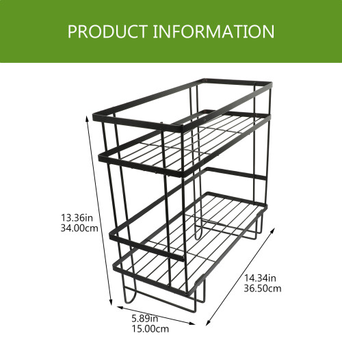 Mounted Rack Double Shelf Storage Shelves Space Saving Travel 2