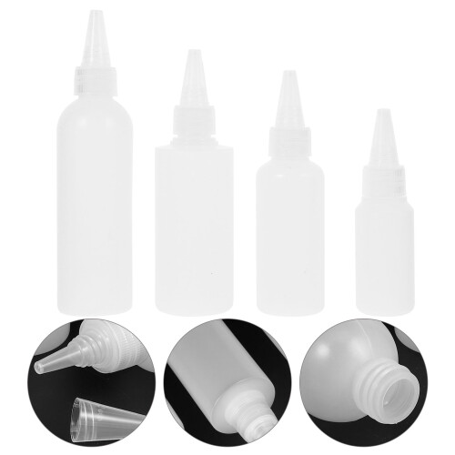 White Pe Squeeze Bottles For Precision Storage 16pcs 2