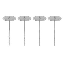 4pcs Decor Flower Nails Pastry Bags Stainless Steel