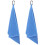 Portable Outdoor Golf Towel 2set Blue Microfiber 3