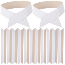 100 Pcs Shirt Paper Collar Supports Men Dress Man Women'S White