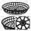 Oyster Basket Black Plastic For Cultivation 4