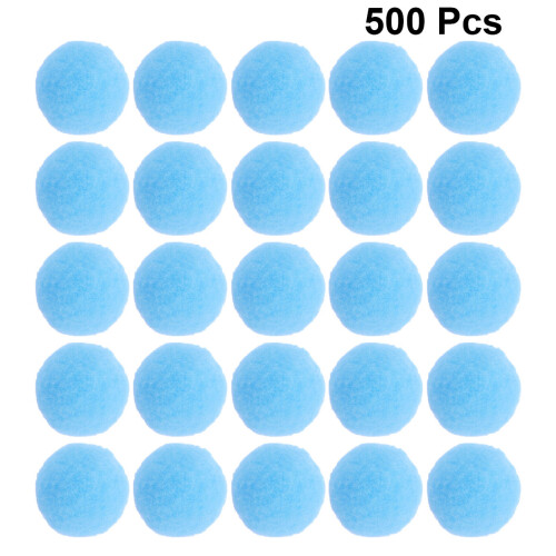 Raindrops  500 Pcs Assorted Color Blue Diy Material Plush Ball