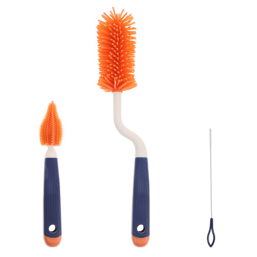 Silicone Bottle Cleaning Brush Pacifier Straw Brush 1 Set