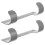 Masteelf  2 Pcs Laundry Room Ironing Board Holder Wall Rack Hook 11