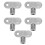 5pcs Radiator Wrench Solid Radiator Bleed Wrench Square Aperture 1