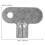 5pcs Radiator Wrench Solid Radiator Bleed Wrench Square Aperture 7