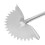 Manual Lawn Edger with Saw Tooth Blade Half Moon 15