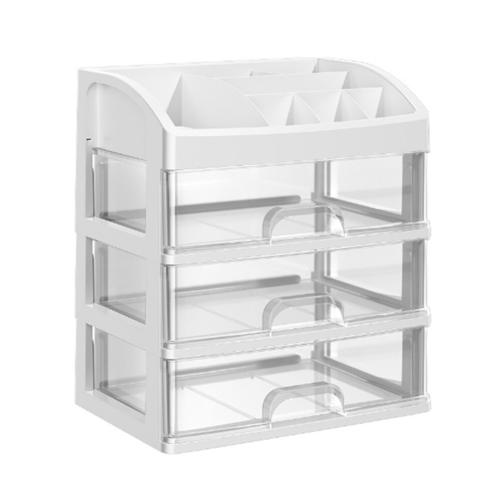 Desktop Organizer 3 Drawer Clear Plastic Desk-image-OPC-PK8XTV5-NEW