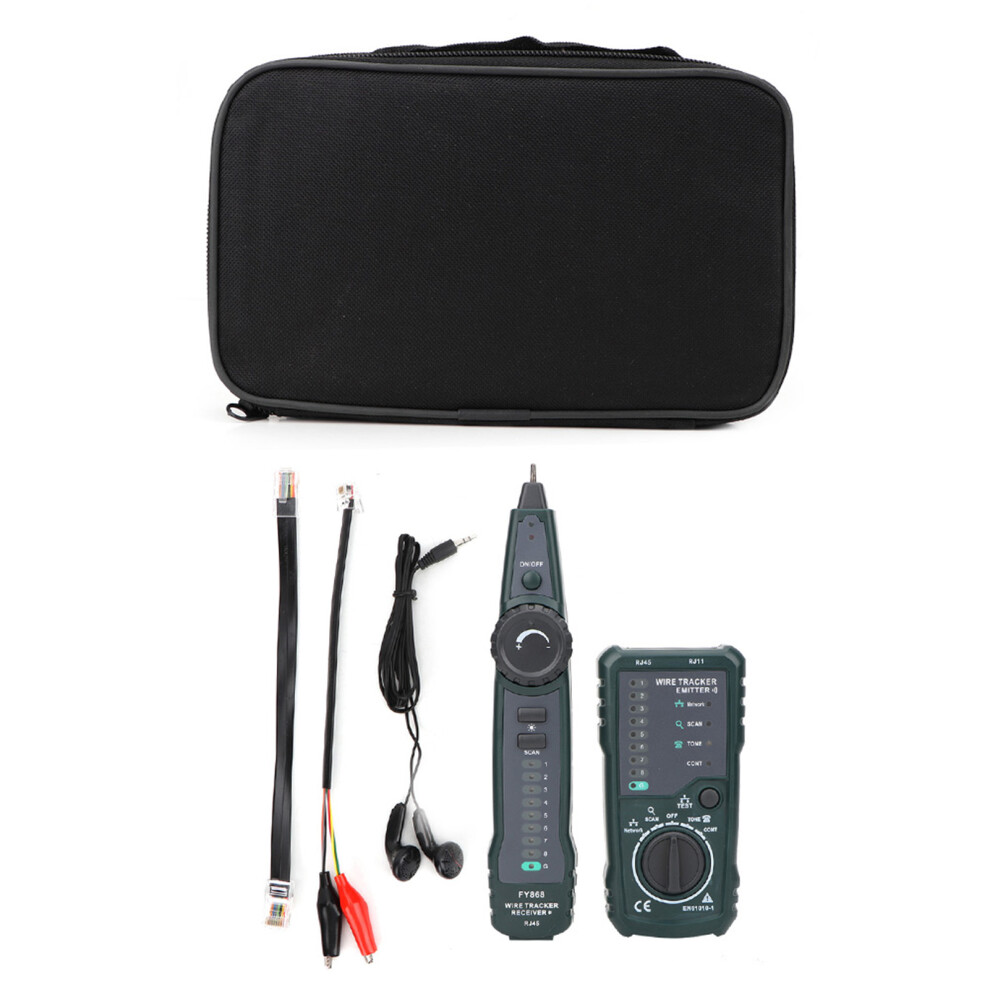 FY868 Telephone Network Cable Tester RJ45 RJ11 Lan