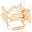Metal Zipper Pulls Replacement For General Users 10pcs 10