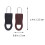 2 Sets Zipper Puller Replacement Pulls Handbag Buckle Structure Head 2