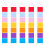 Raindrops 100 Pcs Retro Envelope Colored Envelope 9.50x8.30x0.05cm 8