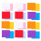 Raindrops 100 Pcs Retro Envelope Colored Envelope 9.50x8.30x0.05cm 10