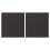 Raindrops High Temperature Resistant Felt Black 2set 3.9x3.9x0.1in 1