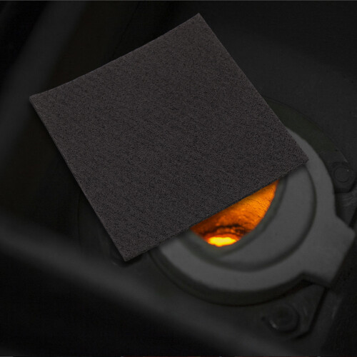 Raindrops High Temperature Resistant Felt Black 2set 3.9x3.9x0.1in 2