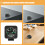 Raindrops Auto Dashboard Hoge Nauwkeurigheid Multi Abs 3 Stuks 8