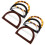 Replacement Purse Handle For Bag Accessories Women Gray 8pcs 6